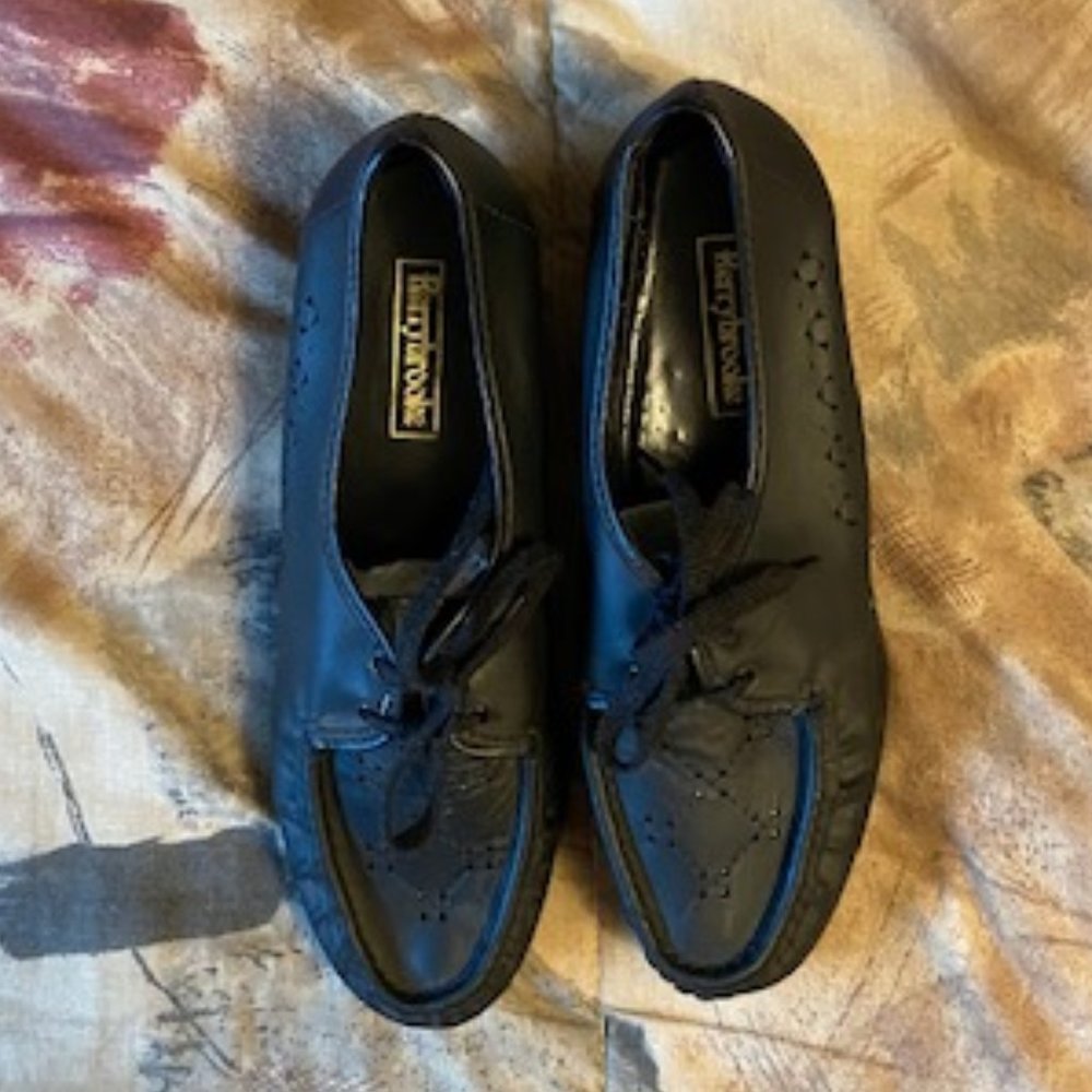 Kerrybrooke Black Oxford Shoes Ladies Size 8.5 NIB Vintage Made in Canada